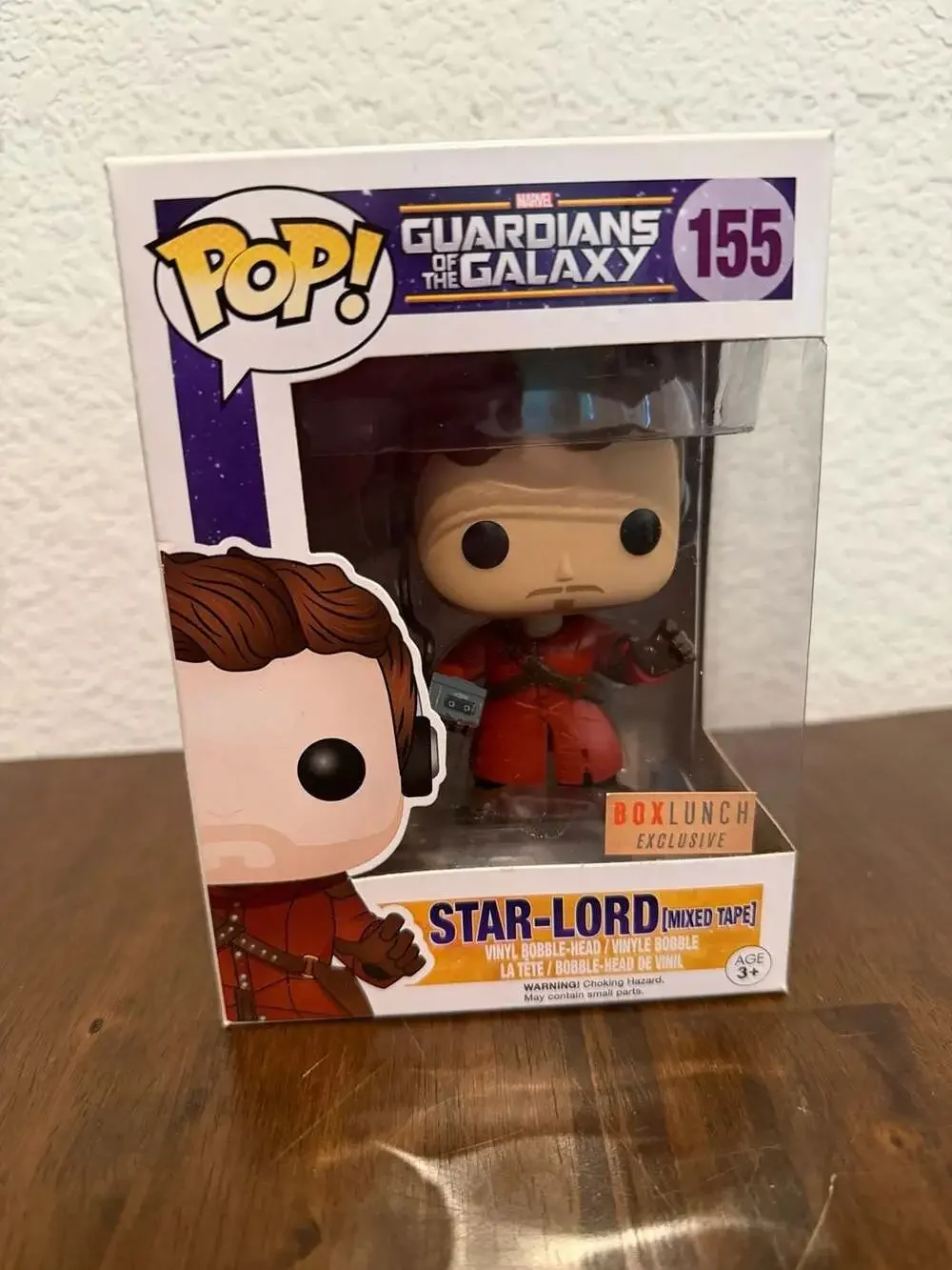 Funko Pop! Marvel Guardians of the Galaxy Star-Lord (Mixed Tape) #155 Vinyl Figu